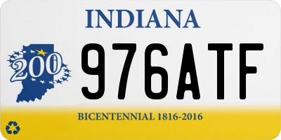 IN license plate 976ATF