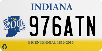 IN license plate 976ATN