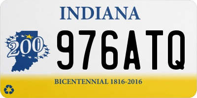 IN license plate 976ATQ