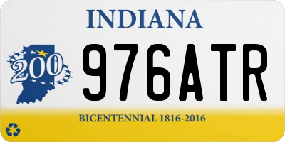IN license plate 976ATR
