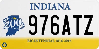 IN license plate 976ATZ
