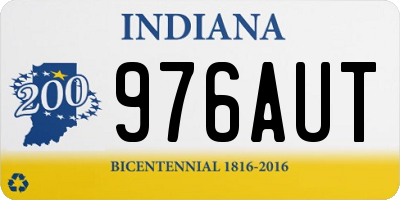 IN license plate 976AUT