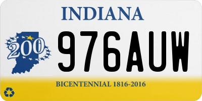 IN license plate 976AUW