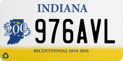 IN license plate 976AVL