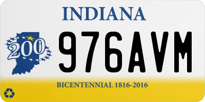 IN license plate 976AVM