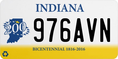 IN license plate 976AVN