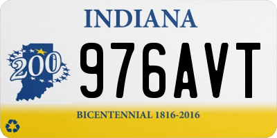 IN license plate 976AVT