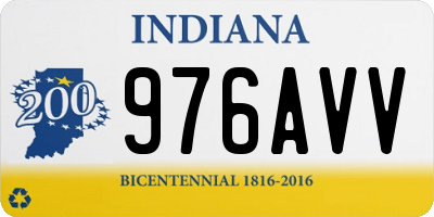 IN license plate 976AVV