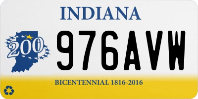 IN license plate 976AVW