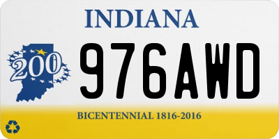 IN license plate 976AWD