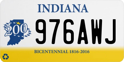 IN license plate 976AWJ
