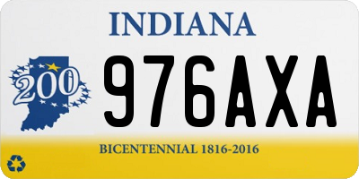 IN license plate 976AXA