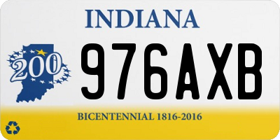IN license plate 976AXB