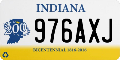 IN license plate 976AXJ