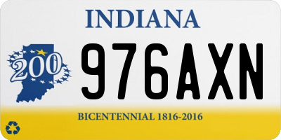 IN license plate 976AXN