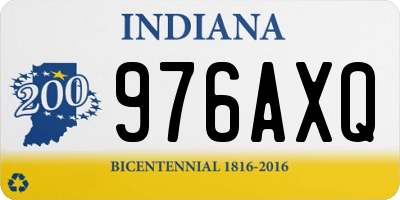 IN license plate 976AXQ