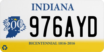 IN license plate 976AYD