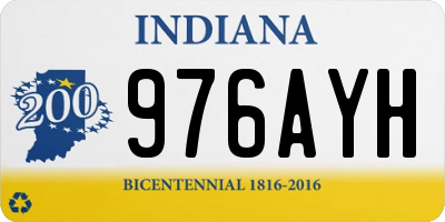 IN license plate 976AYH
