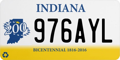 IN license plate 976AYL