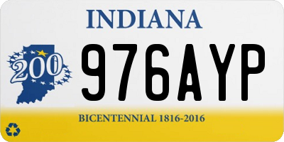 IN license plate 976AYP
