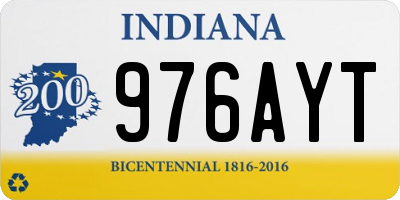 IN license plate 976AYT