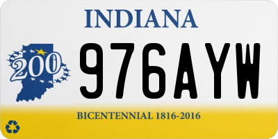 IN license plate 976AYW