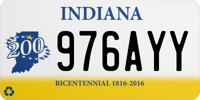 IN license plate 976AYY