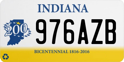 IN license plate 976AZB