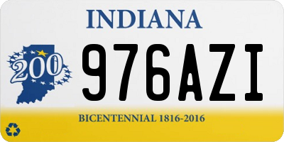 IN license plate 976AZI