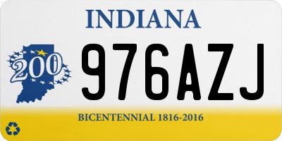IN license plate 976AZJ