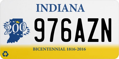 IN license plate 976AZN