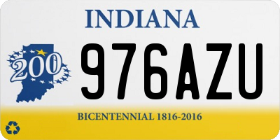 IN license plate 976AZU