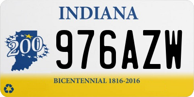 IN license plate 976AZW