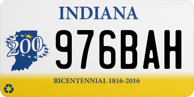 IN license plate 976BAH