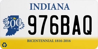 IN license plate 976BAQ