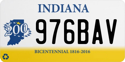 IN license plate 976BAV