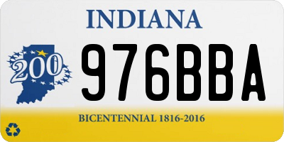 IN license plate 976BBA