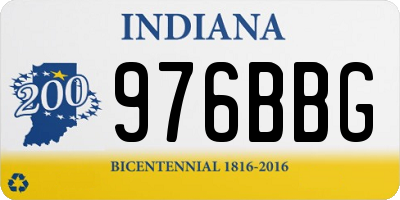 IN license plate 976BBG