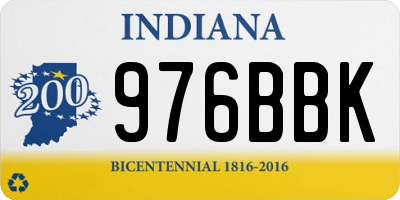 IN license plate 976BBK