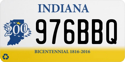 IN license plate 976BBQ