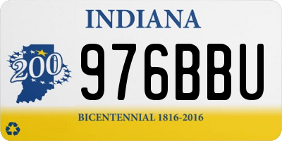 IN license plate 976BBU