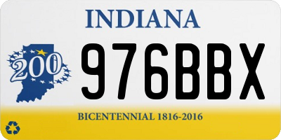 IN license plate 976BBX