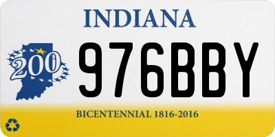 IN license plate 976BBY