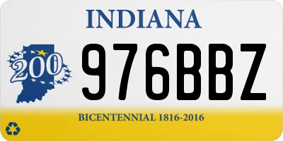 IN license plate 976BBZ