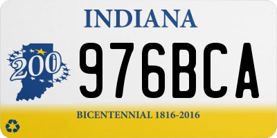 IN license plate 976BCA