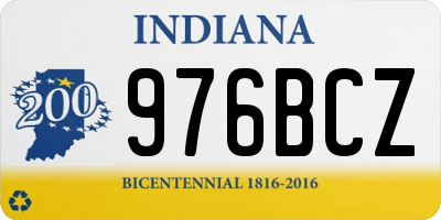 IN license plate 976BCZ