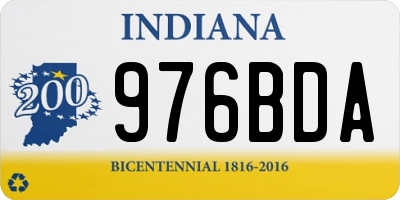 IN license plate 976BDA