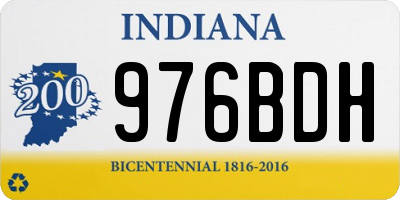 IN license plate 976BDH