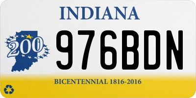 IN license plate 976BDN