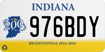 IN license plate 976BDY